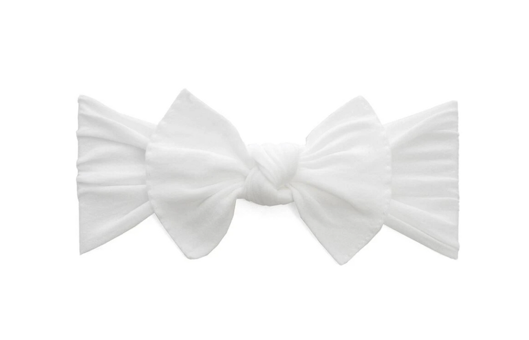 Itty Bitty Knot Bow | White