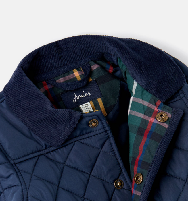 Milford Navy Quilted Jacket