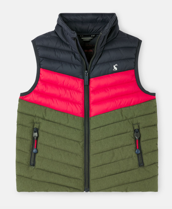 Showerproof Packable Vest | Red Khaki
