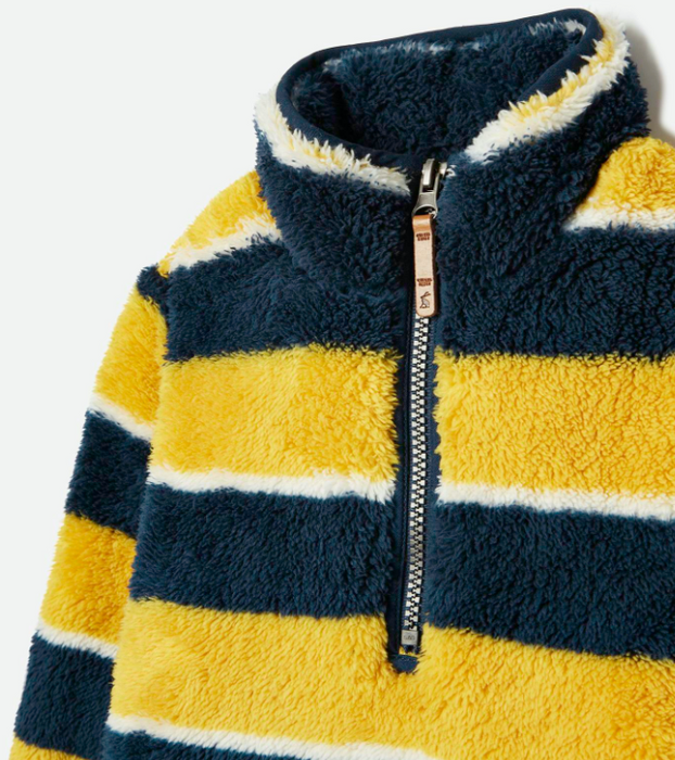 Woozle Fleece Pullover | Navy Stripe