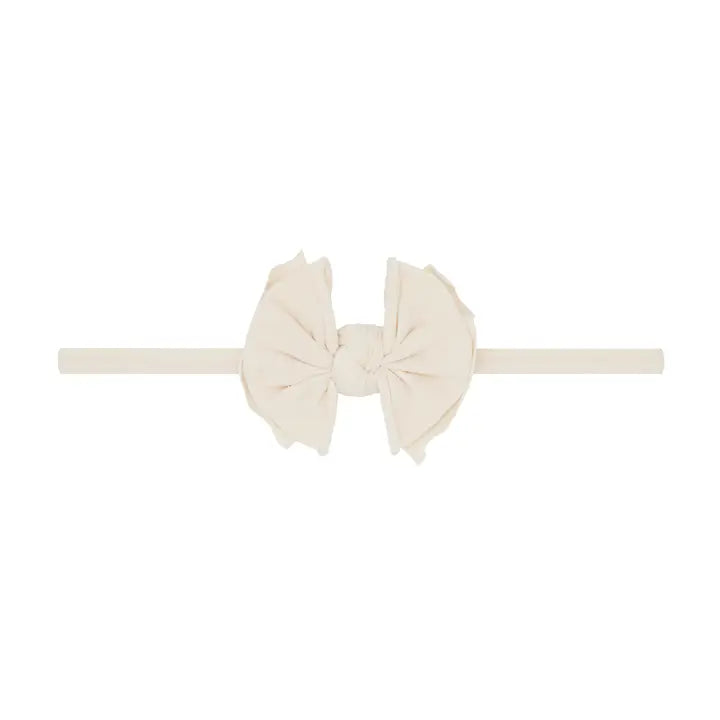 Baby Fab Skinny Headband w/ Bow | Oatmeal