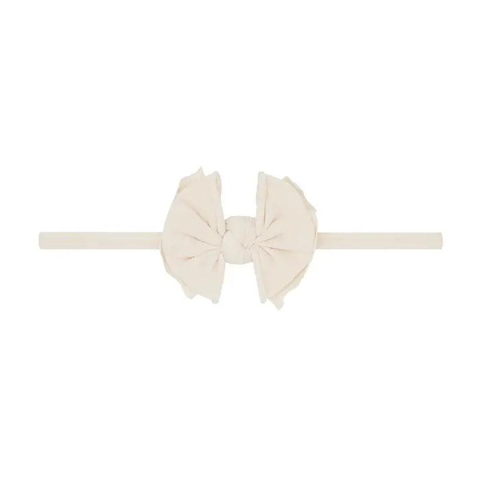Baby Fab Skinny Headband w/ Bow | Oatmeal