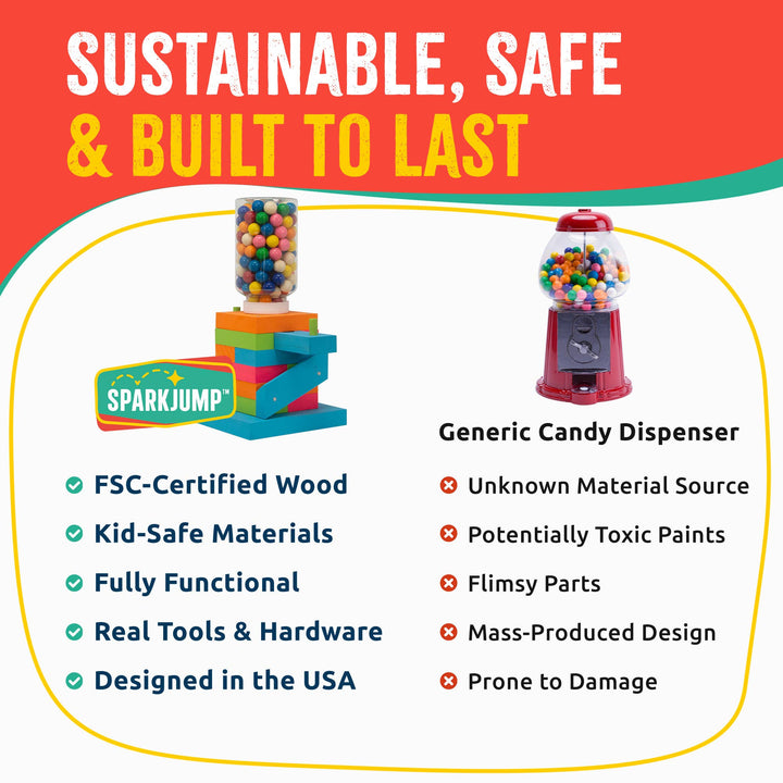 Candy Dispenser DIY Woodwork Kit