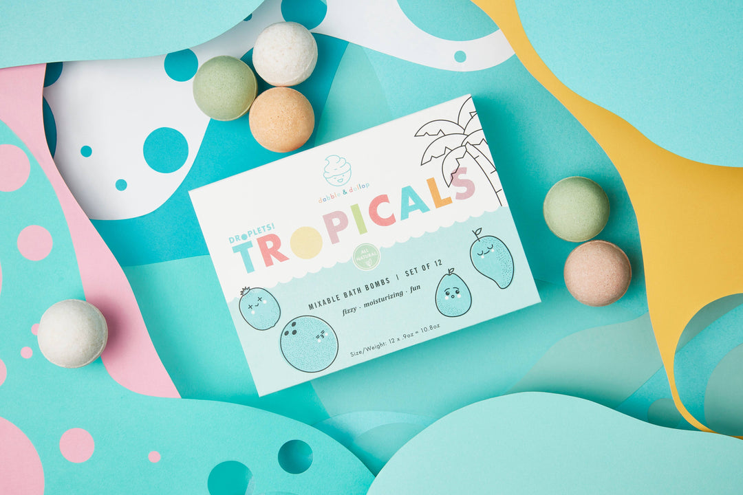 Natural Tropical Mini Bath Bombs