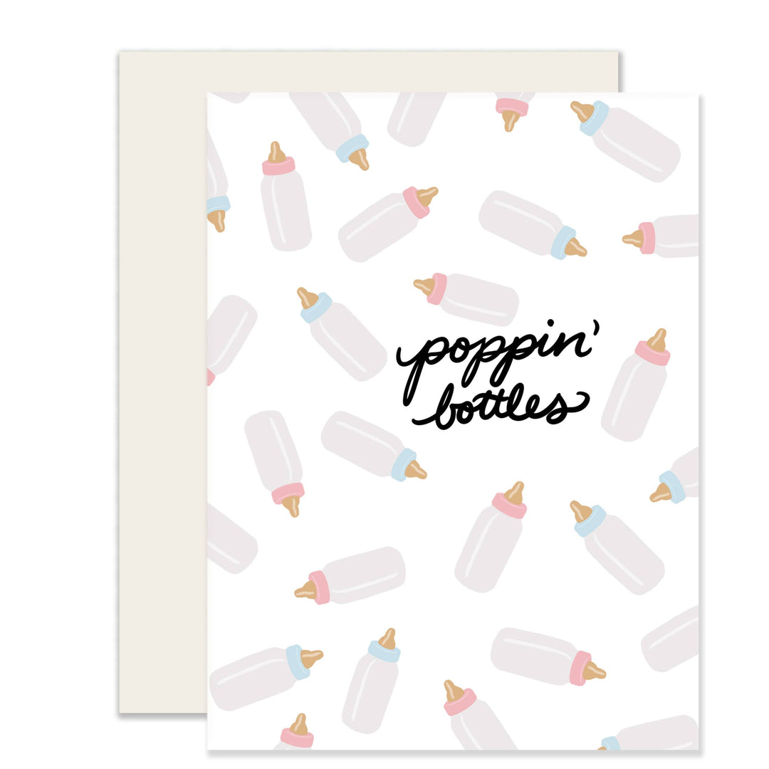 Baby Bottles New Baby Card