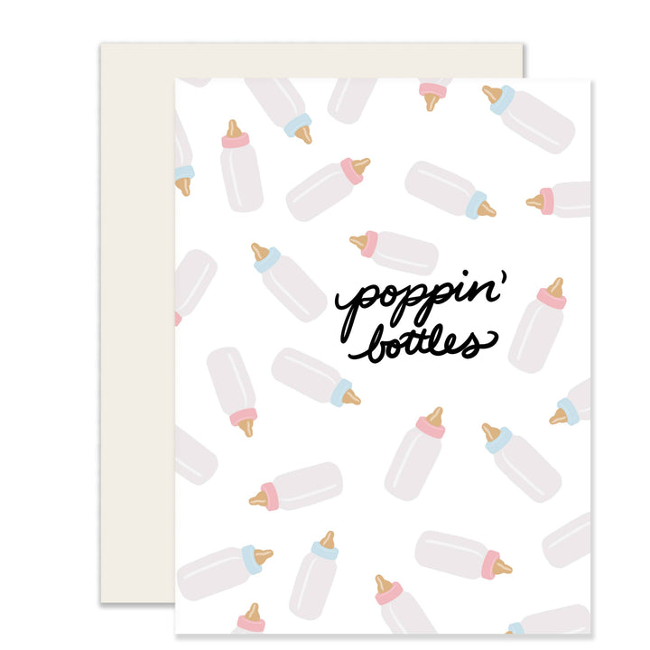 Baby Bottles New Baby Card