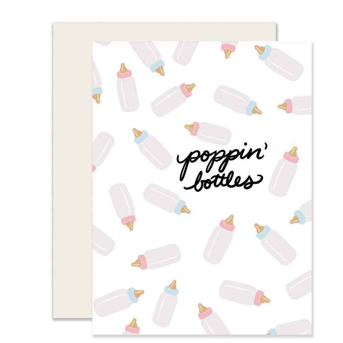 Baby Bottles New Baby Card