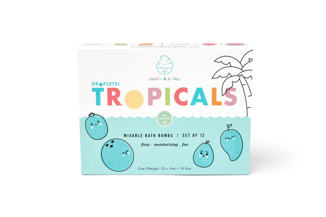 Natural Tropical Mini Bath Bombs