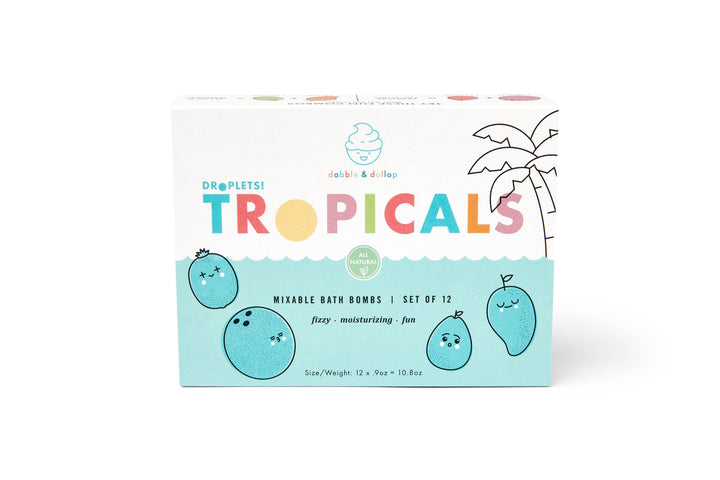 Natural Tropical Mini Bath Bombs
