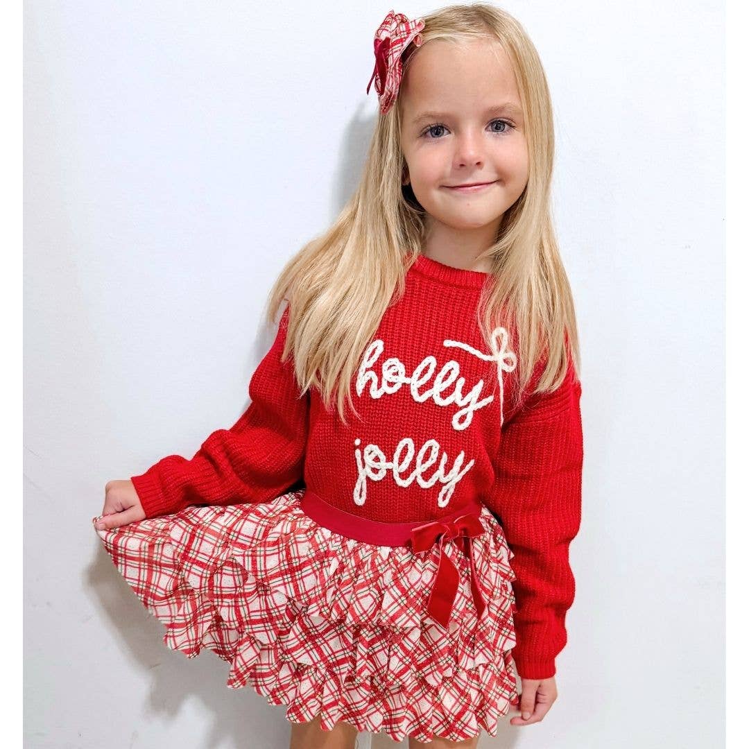 Holly Jolly Bow Christmas Sweater