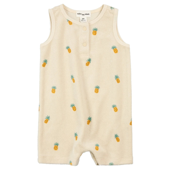 Pineapple Terry Cloth Romper