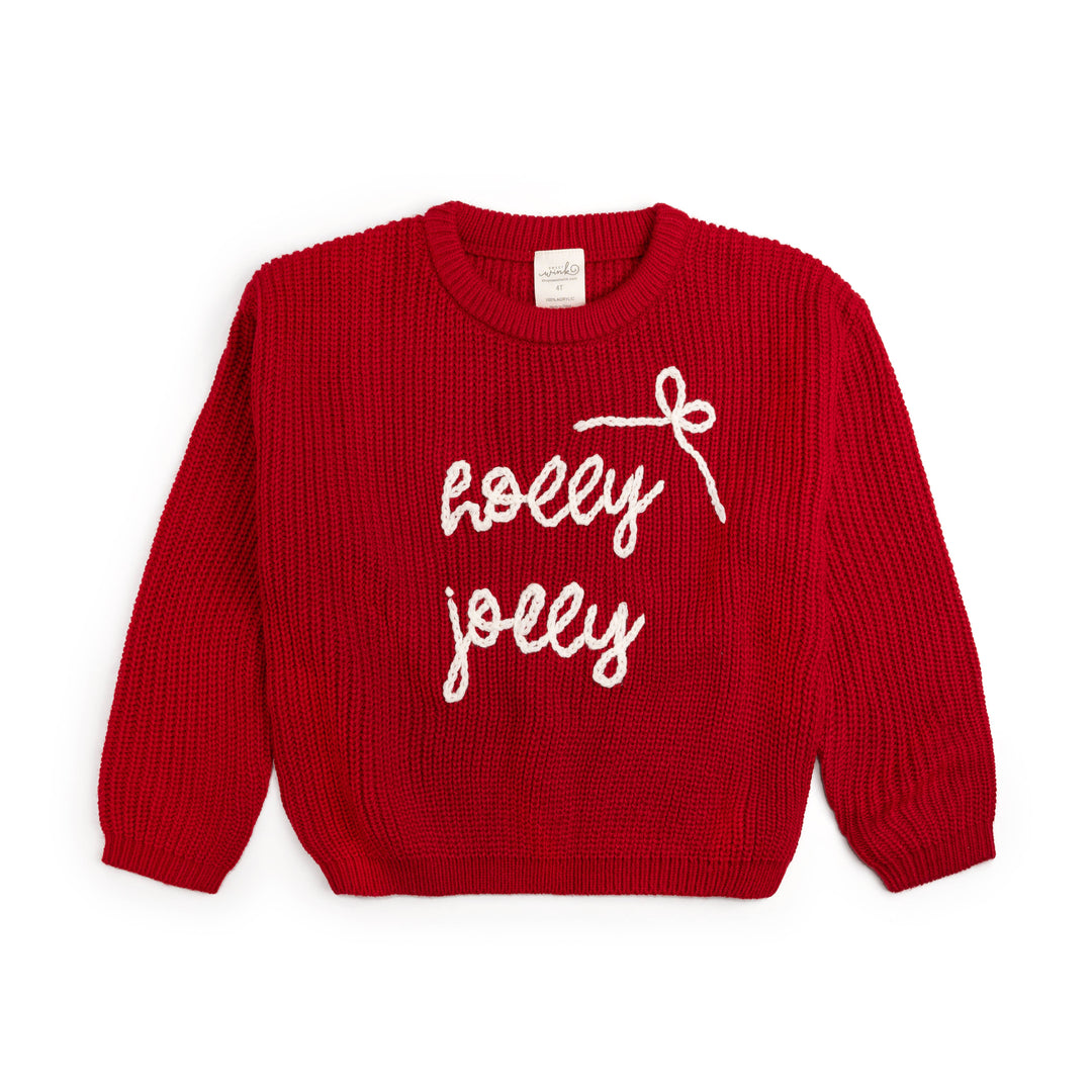 Holly Jolly Bow Christmas Sweater