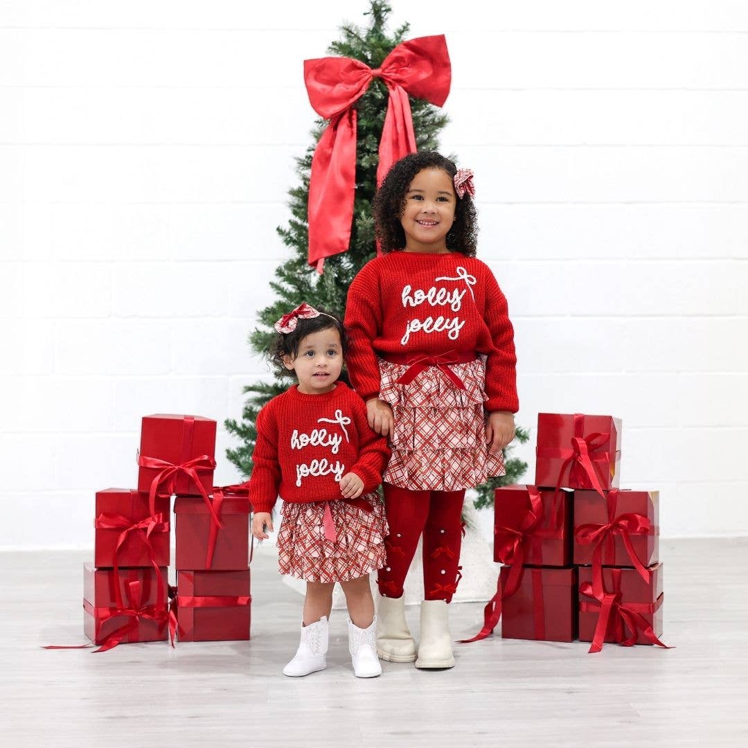 Holly Jolly Bow Christmas Sweater