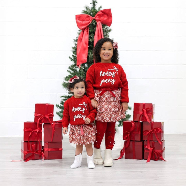 Holly Jolly Bow Christmas Sweater