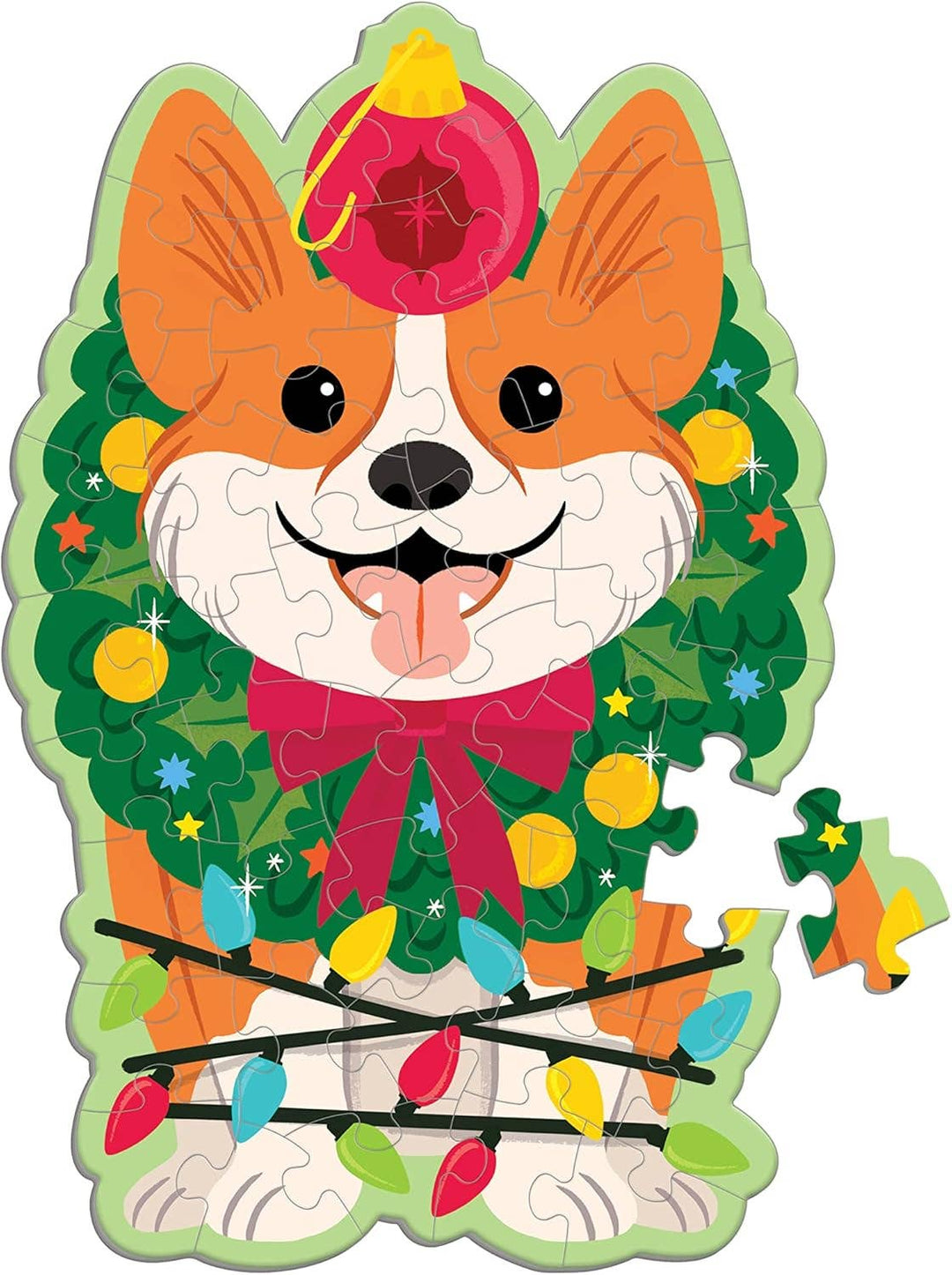 Christmas Corgi 48 Pc Mini Puzzle