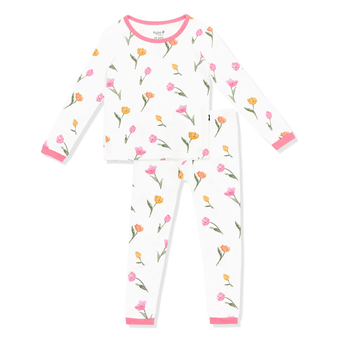 Kyte Baby Long Sleeve Pajama Set | Tulips