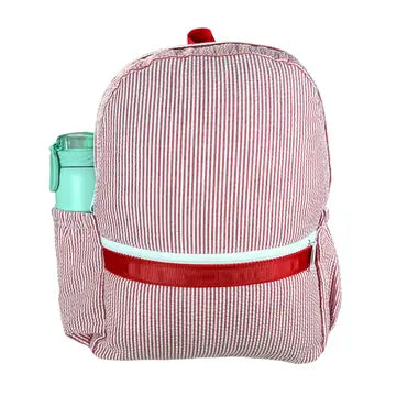 Medium Seersucker Backpack