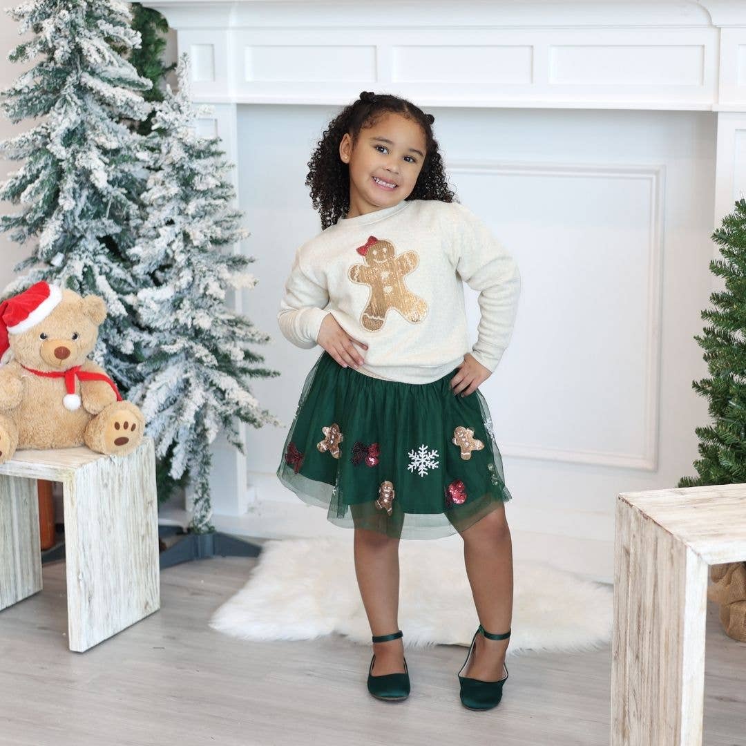 Gingerbread Joy Sequin Tutu