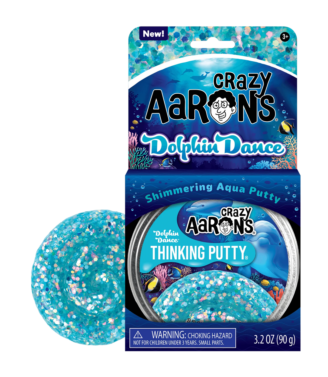 Dolphin Dance Thinking Putty Tin