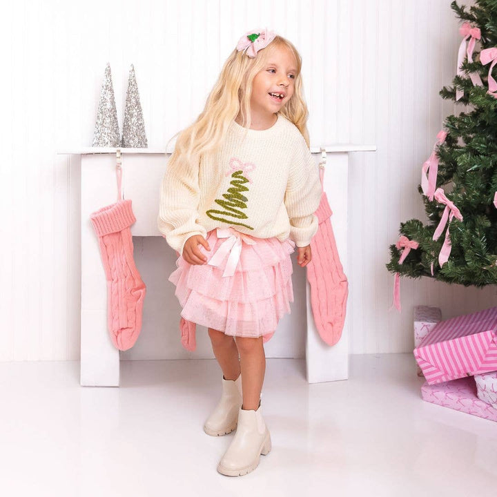 Coquette Christmas Tree Sweater