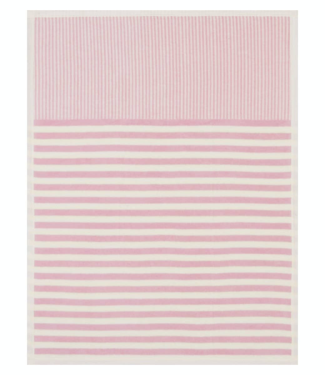 Sweet Pea Pink Stripe Mini Blanket