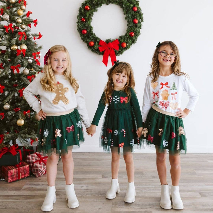 Gingerbread Joy Sequin Tutu
