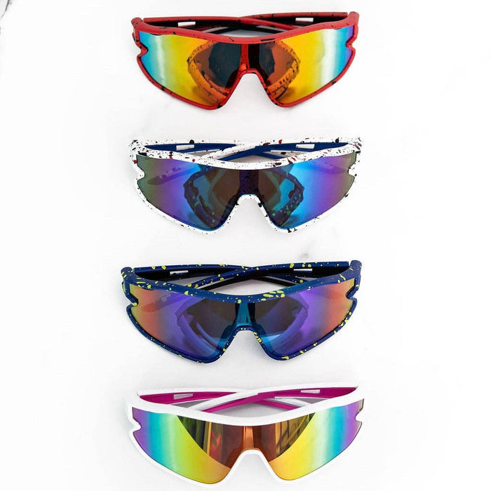 White w/Pink Sporty Sunglasses
