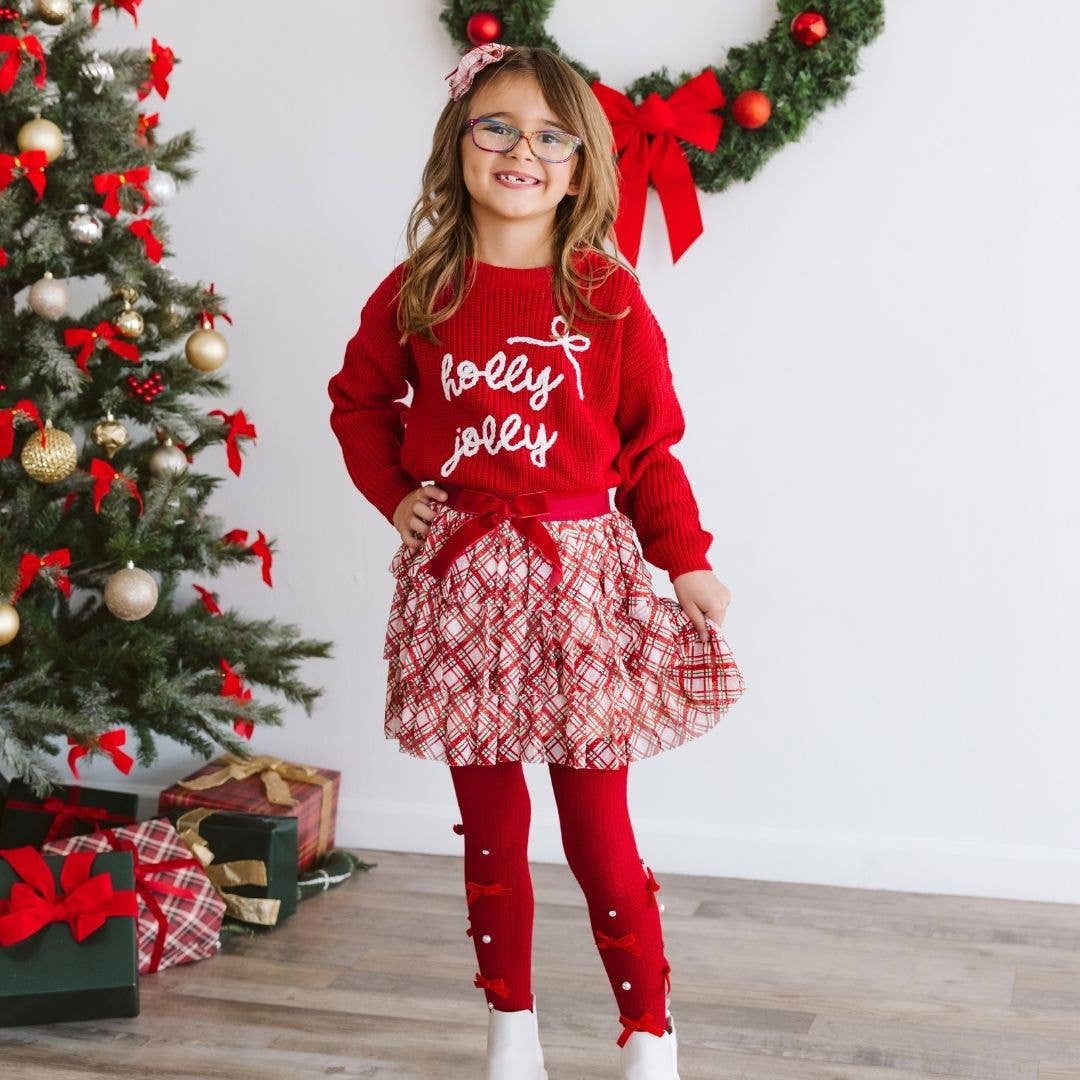 Holly Jolly Bow Christmas Sweater