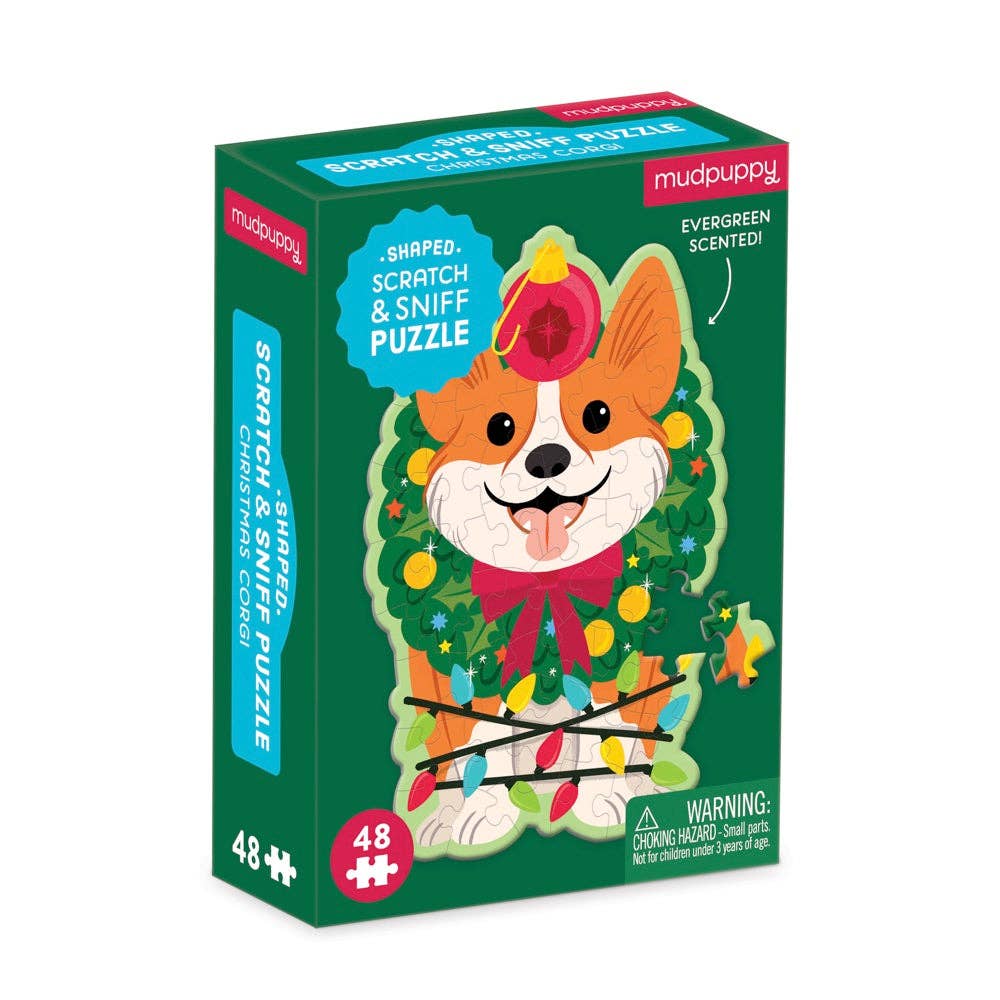 Christmas Corgi 48 Pc Mini Puzzle