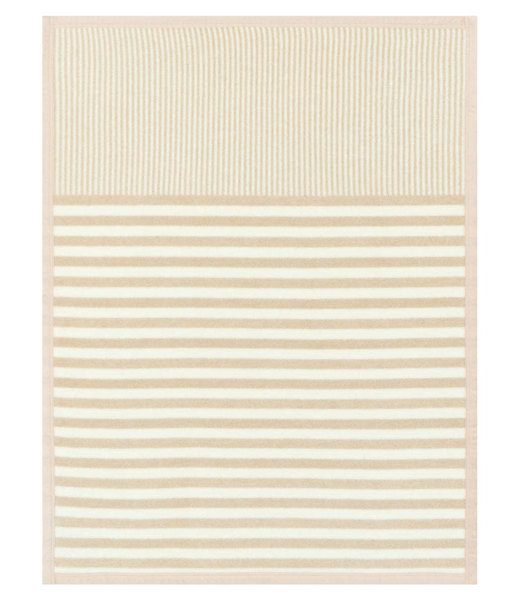 Sweet Pea Stripe Oak Mini Blanket: Mini
