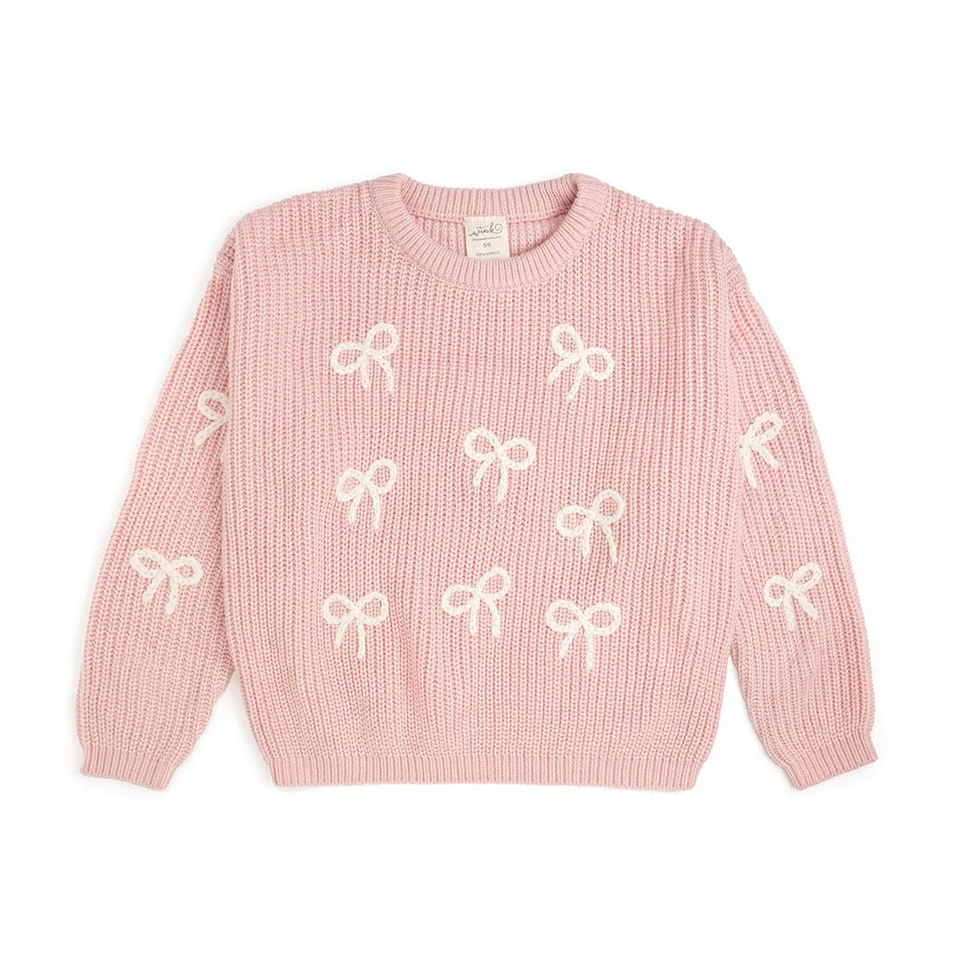 All Over Bows Knit Sweater