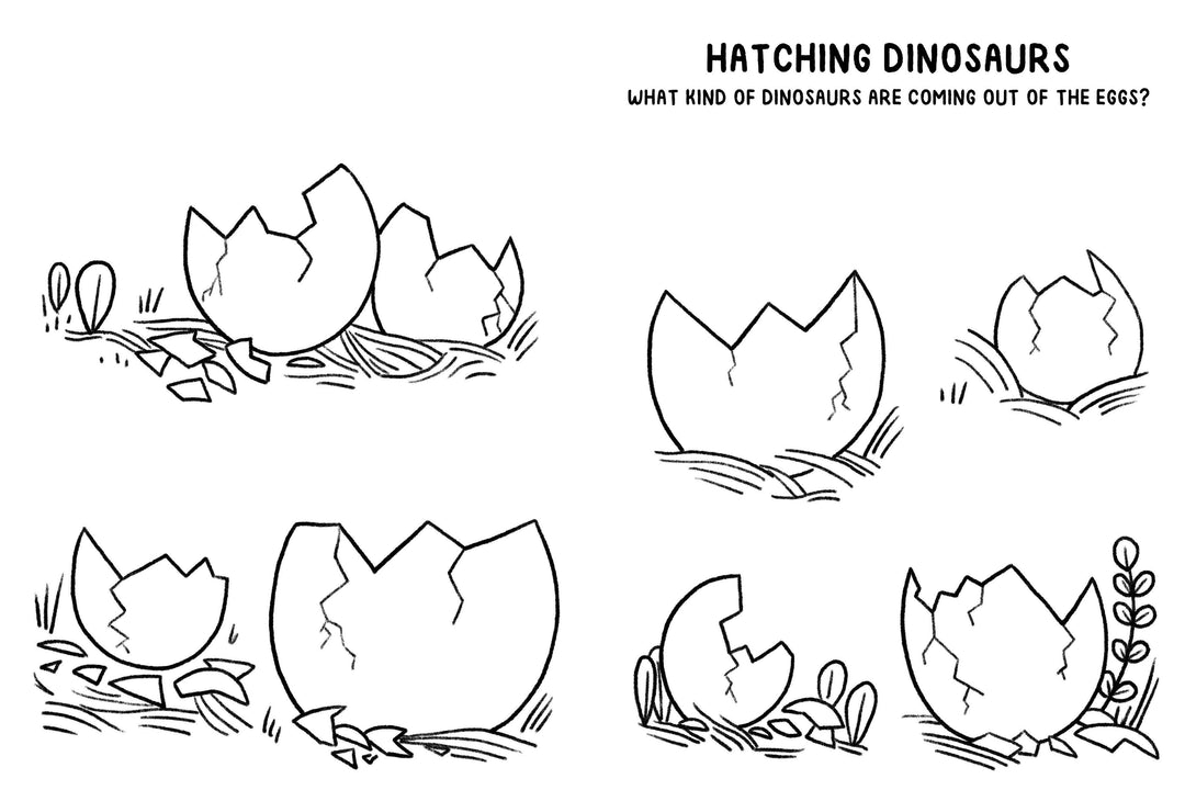 Mini Doodles | Let's Draw Dinosaurs