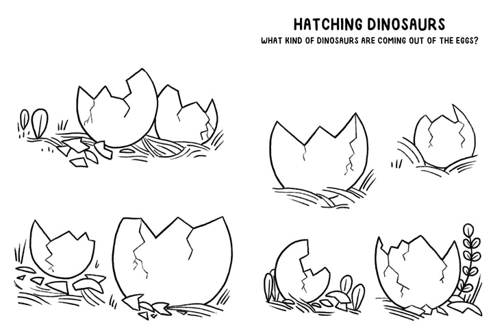 Mini Doodles | Let's Draw Dinosaurs