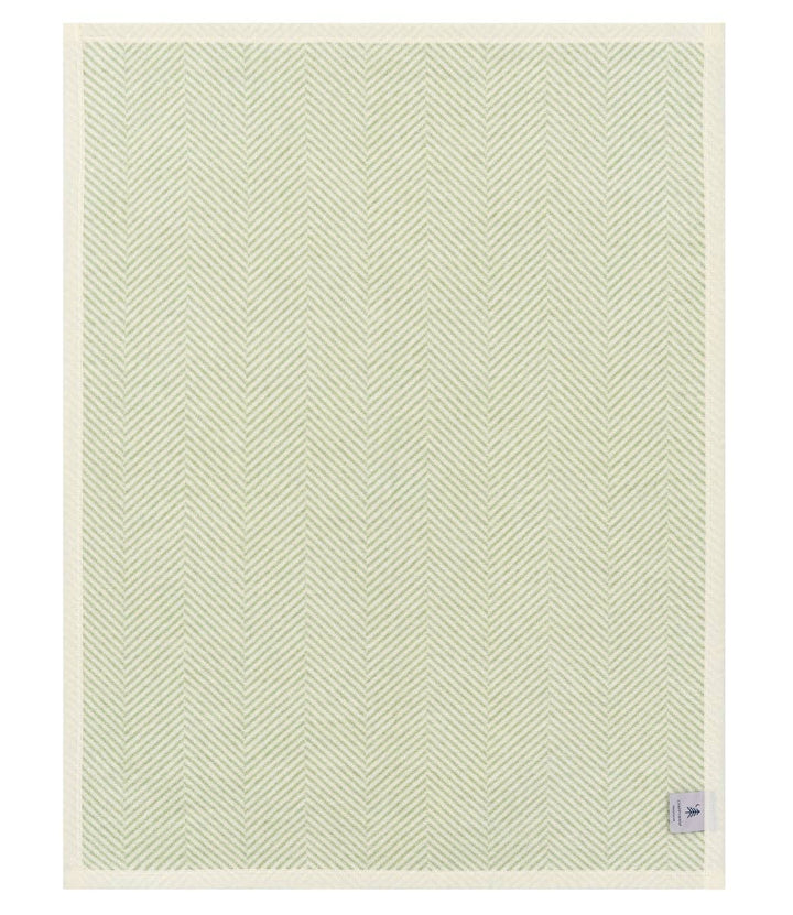 Harborview Herringbone Sprout Green Mini Blanket: Mini