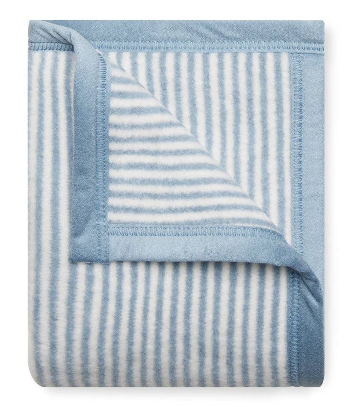 Sweet Pea Blue Stripe Mini Blanket