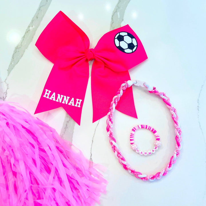 Hot Pink + Light Pink Sport Necklace