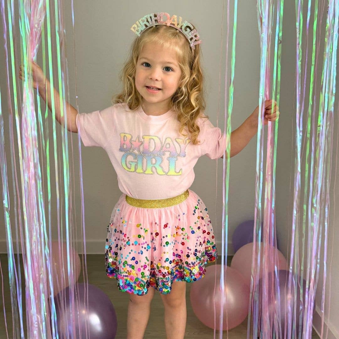 Pastel Rainbow BDay Patch  T-Shirt