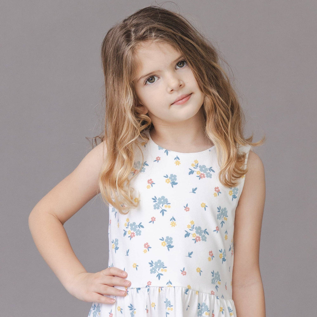 Organic Knit Tank Dress | Sunlit Multi Floral