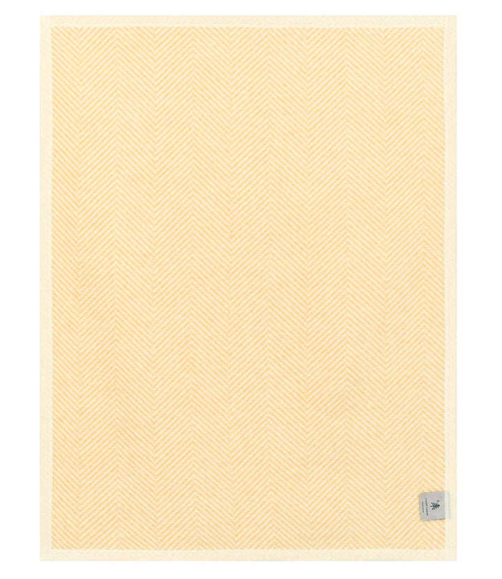 Harborview Herringbone Butter Yellow Mini Blanket: Mini
