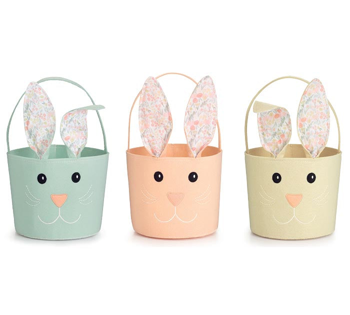 Felt Easter Bunny Basket | Peach