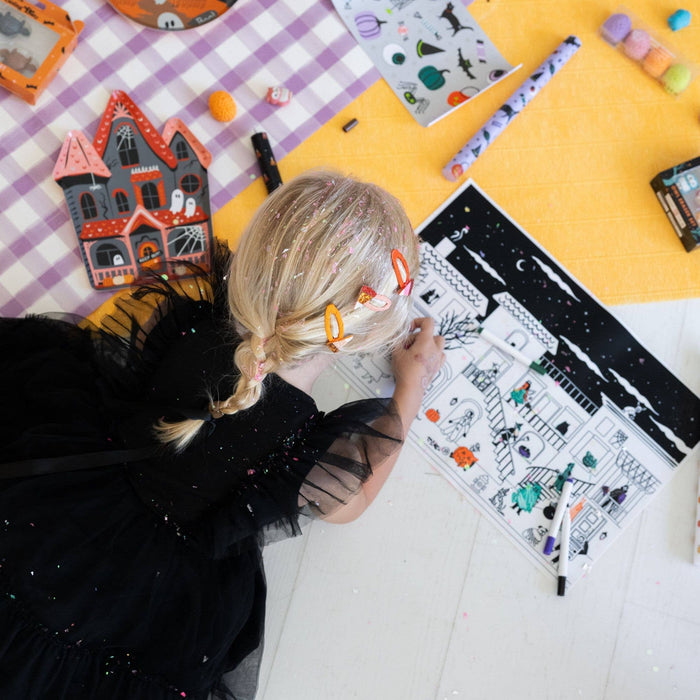 Trick or Treat Street Haunted House Reusable Silicone Coloring Mat