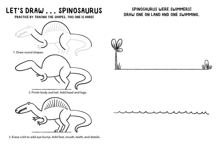 Mini Doodles | Let's Draw Dinosaurs