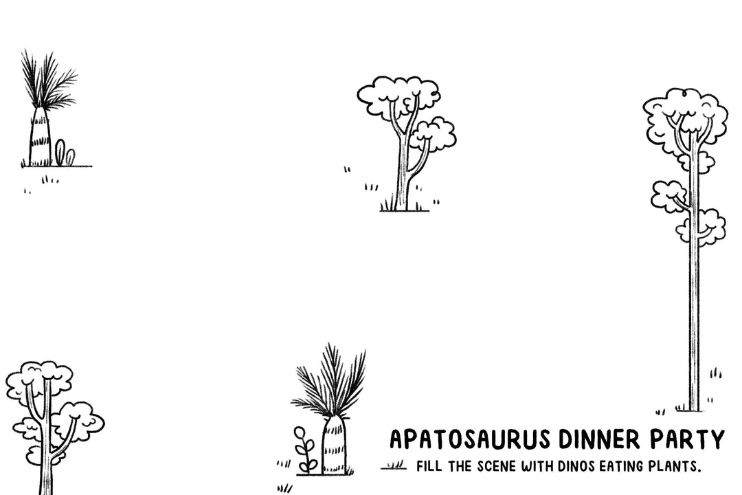 Mini Doodles | Let's Draw Dinosaurs