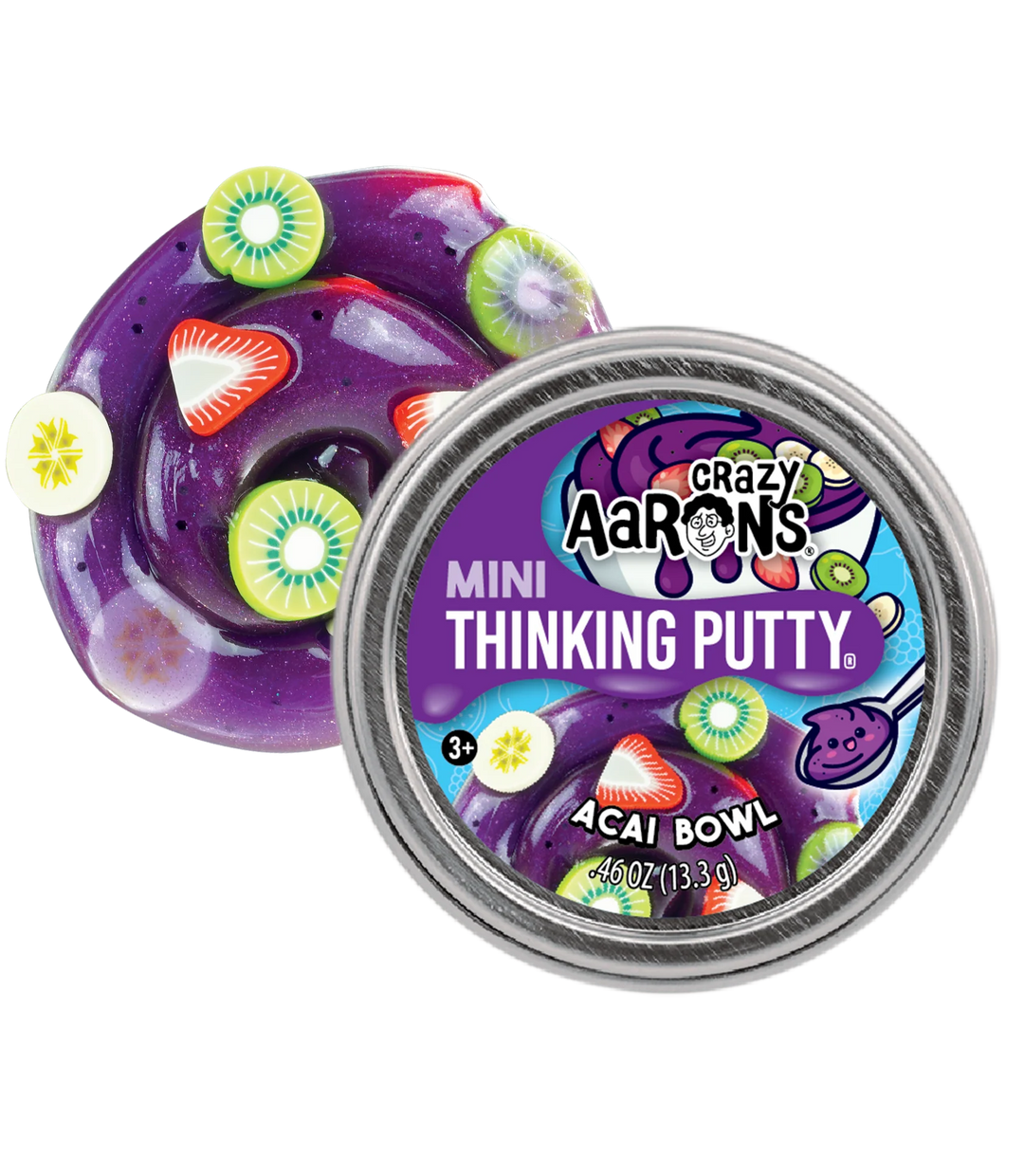 Mini Acai Bowl Thinking Putty Tin