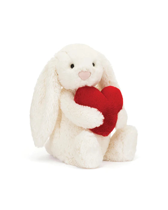 Bashful Red Love Heart Bunny