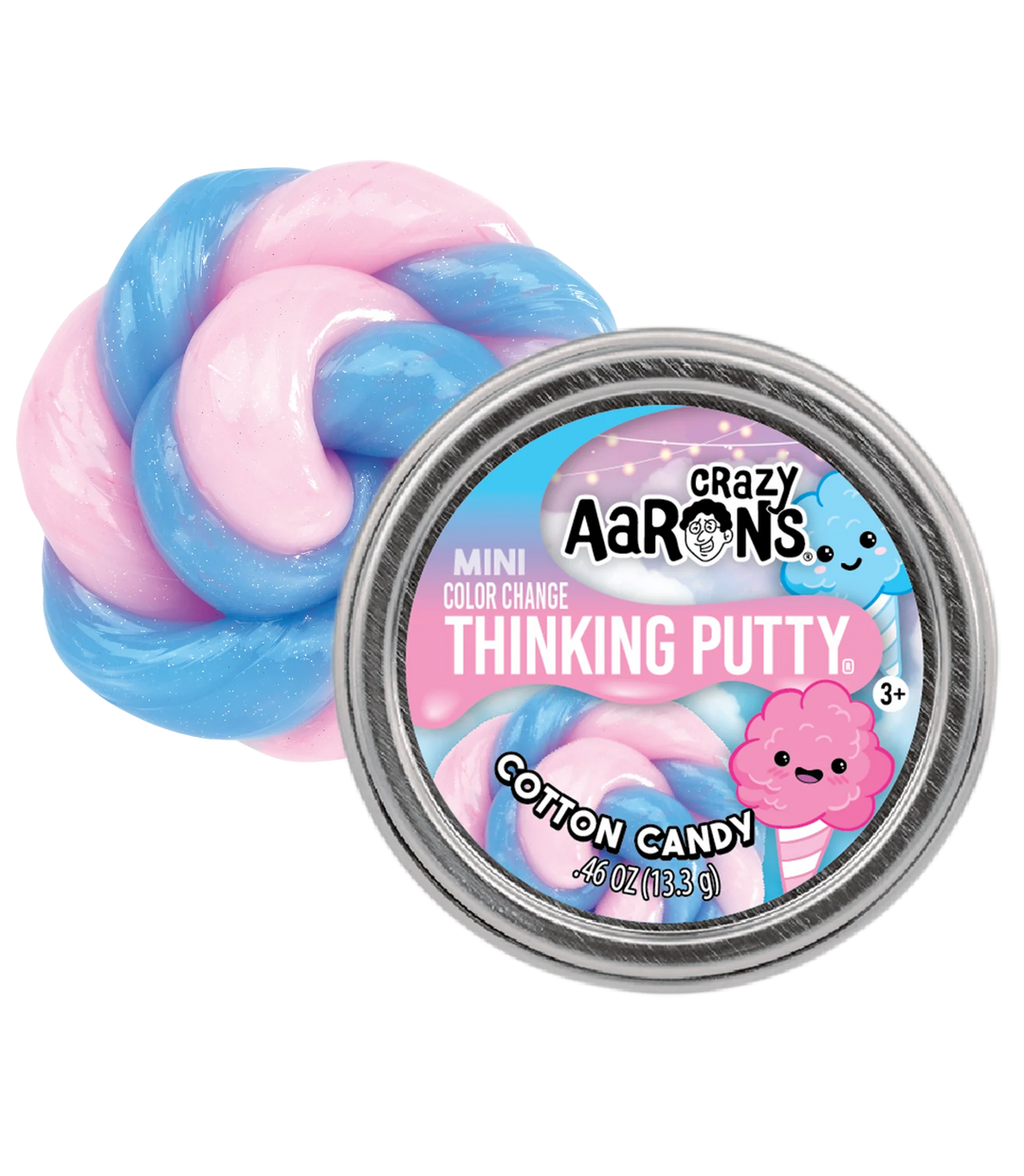 Mini Cotton Candy Thinking Putty Tin