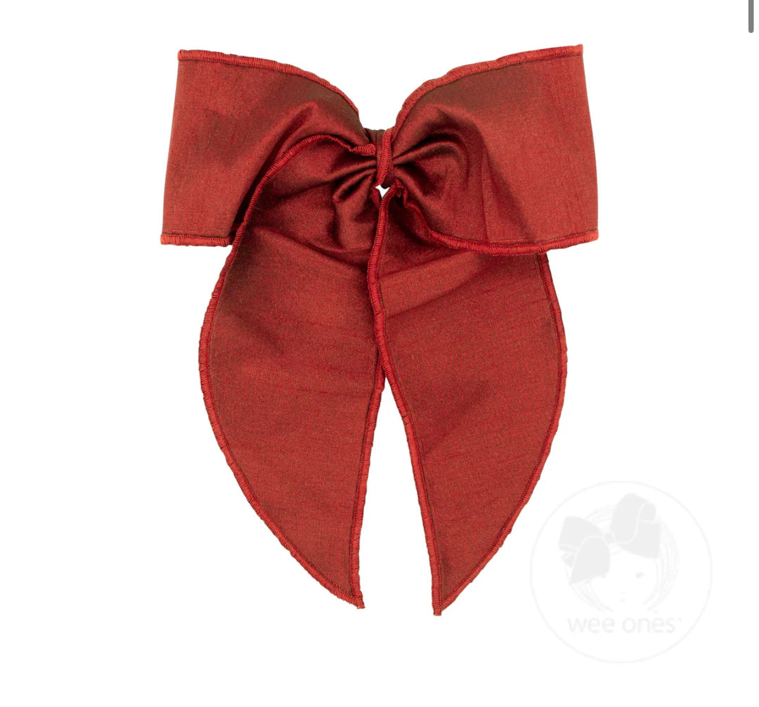 King Dupioni Bow | Cranberry
