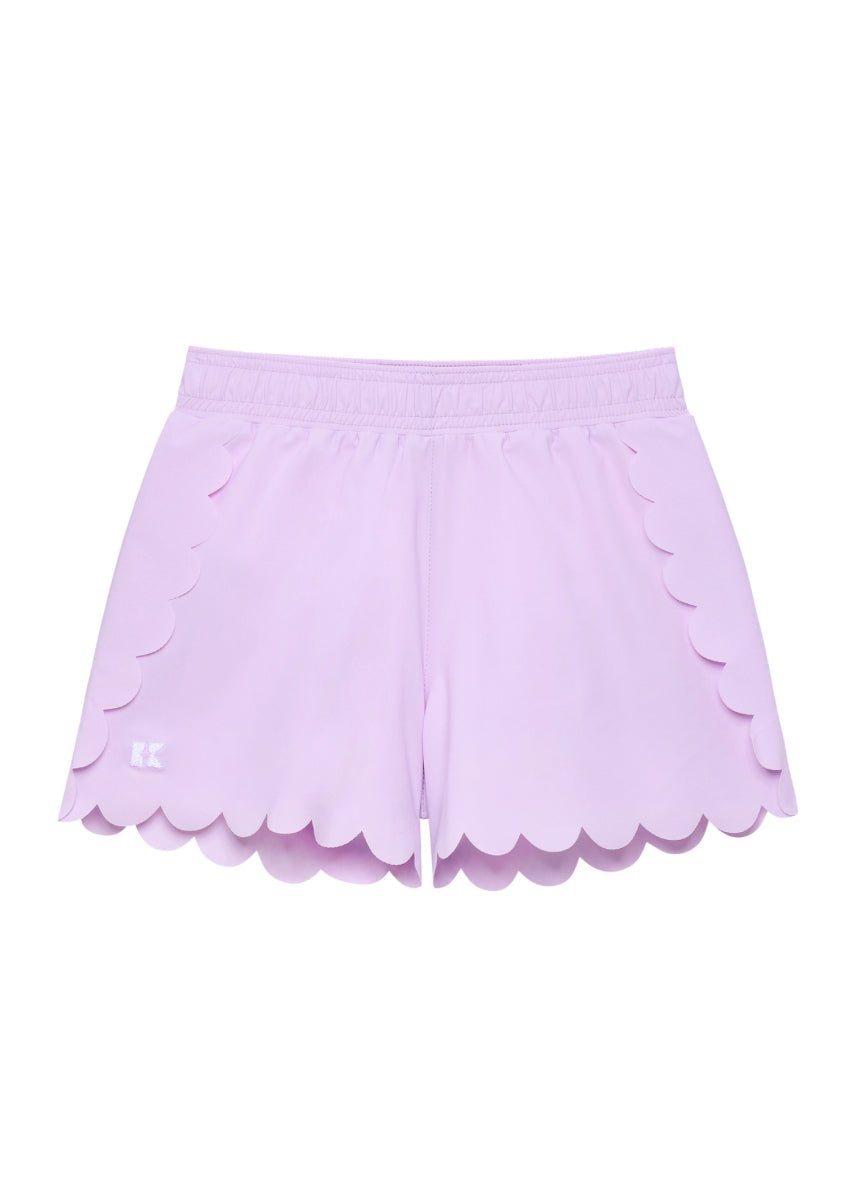 Lavender Scalloped Short
