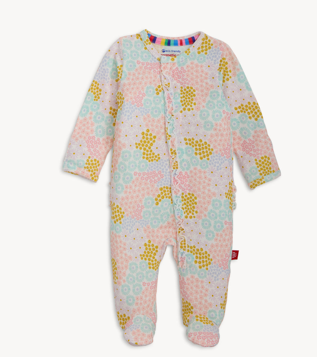 Harper Modal Magnetic Footie with Ruffle