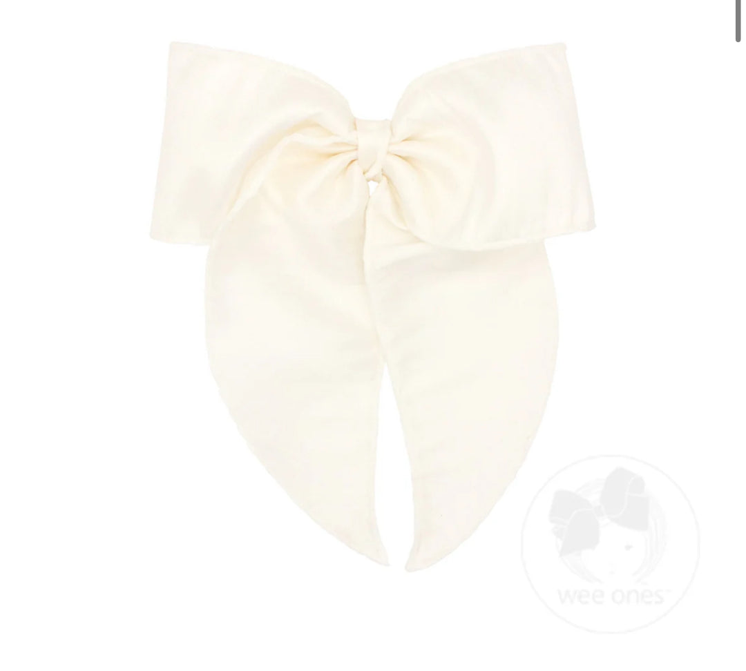 King Dupioni Bow | Off White